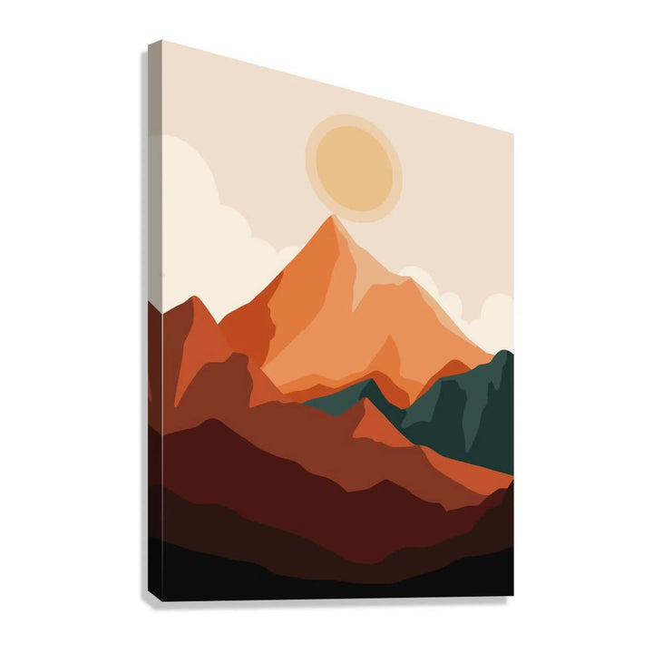 Mountain Sunset Bohemian Giclée Print 34247 Giclée Stretched Canvas Print Visual Wall Art