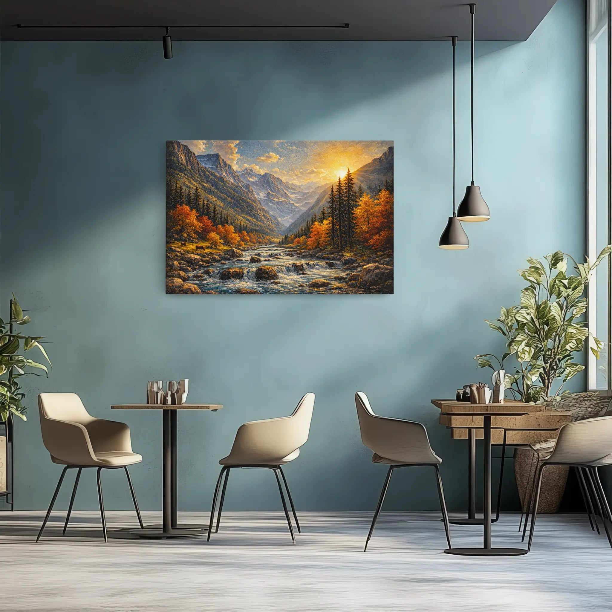 Mountain Valley Stream Still Life Giclée Print 324006 Visual Wall Art AR3:2H Giclée Print