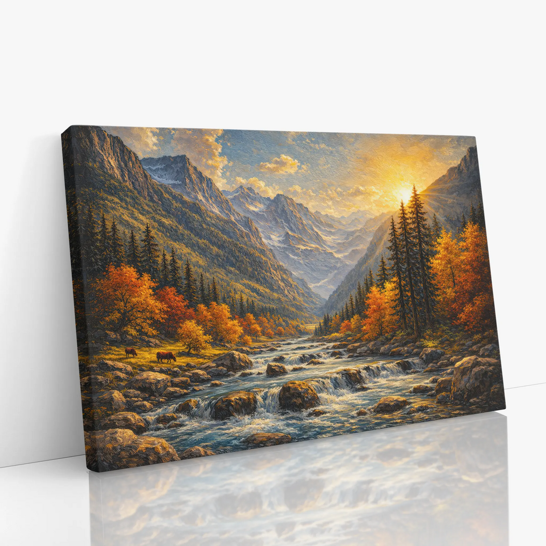 Mountain Valley Stream Still Life Giclée Print 324006 Visual Wall Art AR3:2H Giclée Print