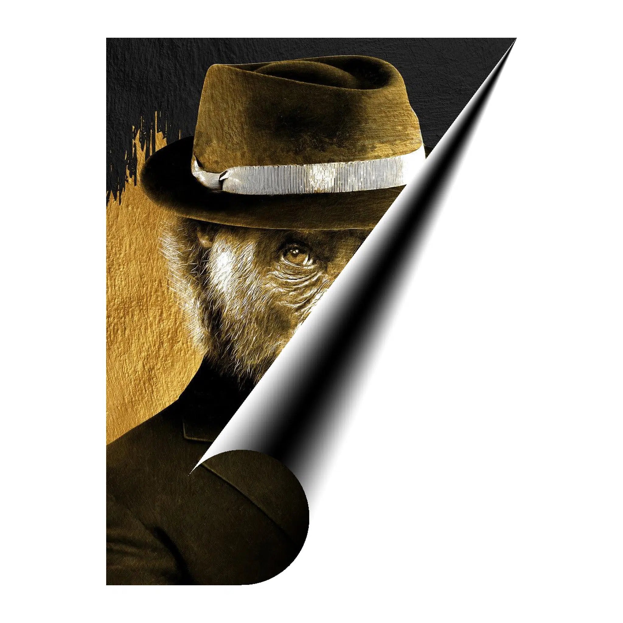 Mr Ape Gold Giclée Print 34919 Giclée Rolled Canvas Print Visual Wall Art