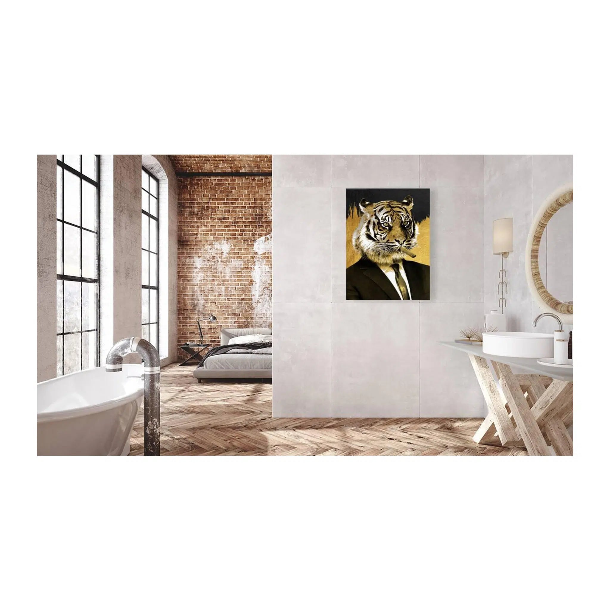 Mr Tiger Gold Giclée Print 34920 Visual Wall Art