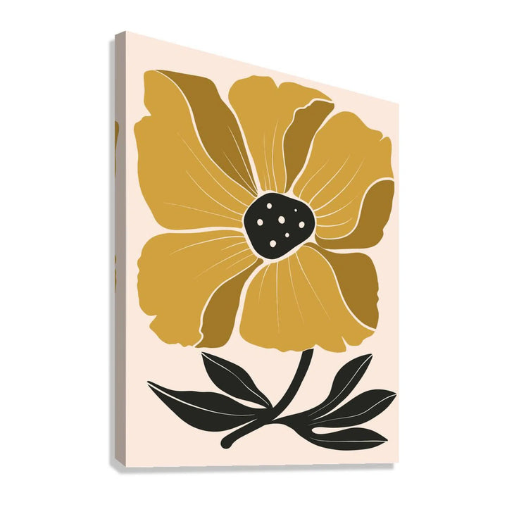 Mustard Flower Bohemian Giclée Print 34203 Giclée Stretched Canvas Print Visual Wall Art