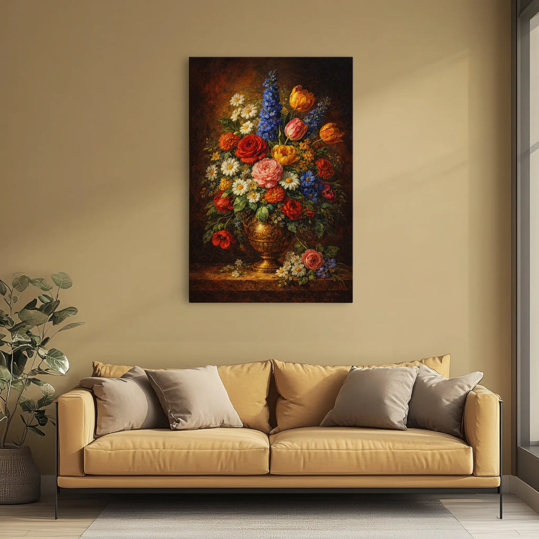 Opulent Wildflower Cascade Still Life Giclée Print 232003 Visual Wall Art AR2:3V Giclée Print