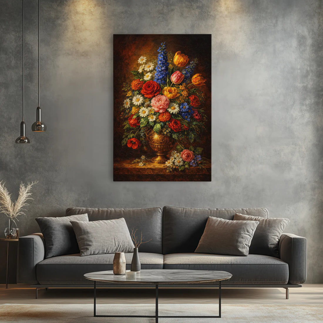 Opulent Wildflower Cascade Still Life Giclée Print 232003 Visual Wall Art AR2:3V Giclée Print