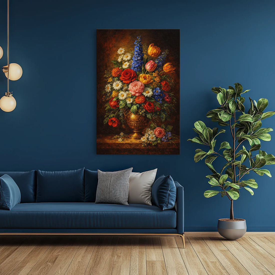 Opulent Wildflower Cascade Still Life Giclée Print 232003 Visual Wall Art AR2:3V Giclée Print