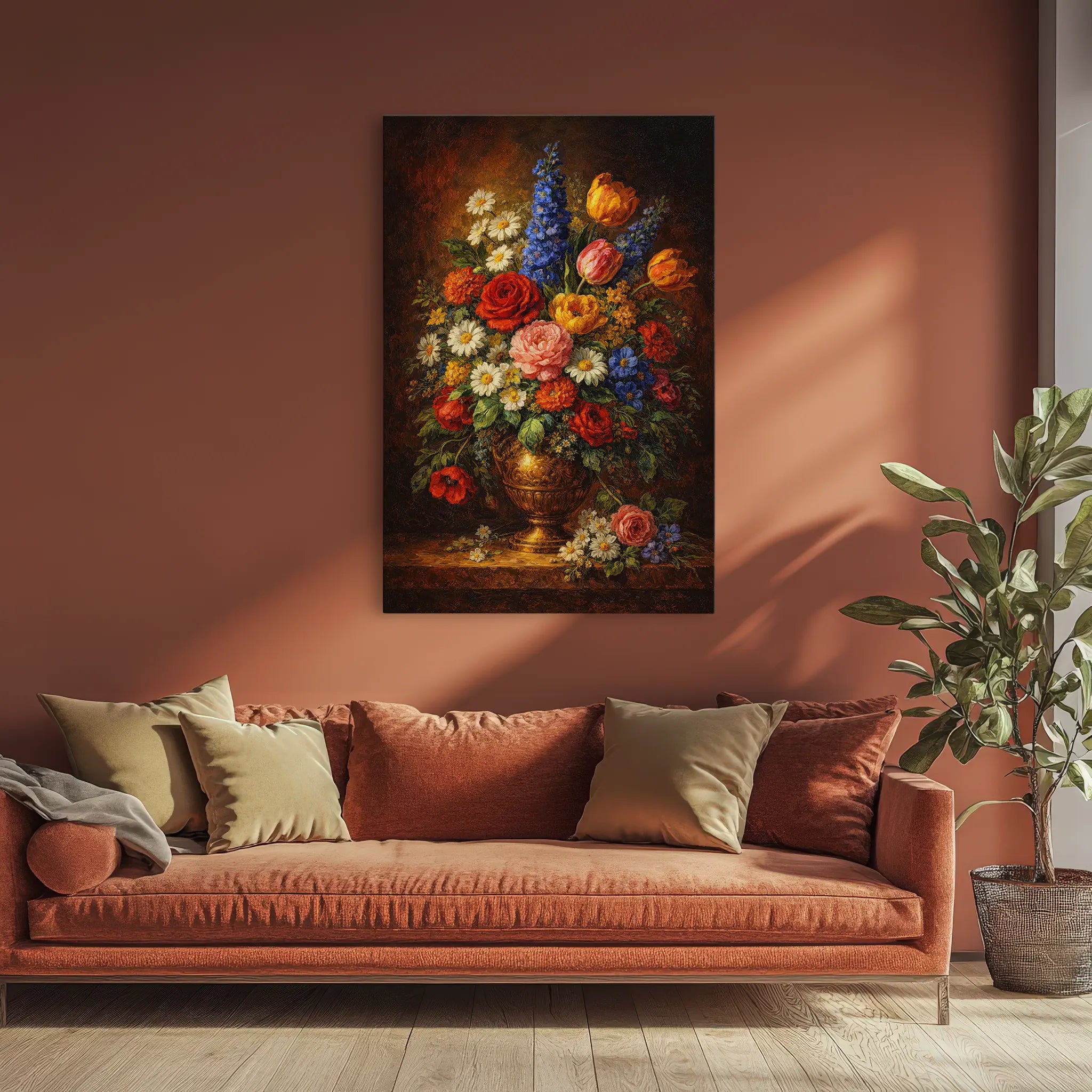 Tall-Forest-Waterfall-Giclée-Print-232009 Visual Wall Art AR2:3V Giclée Print