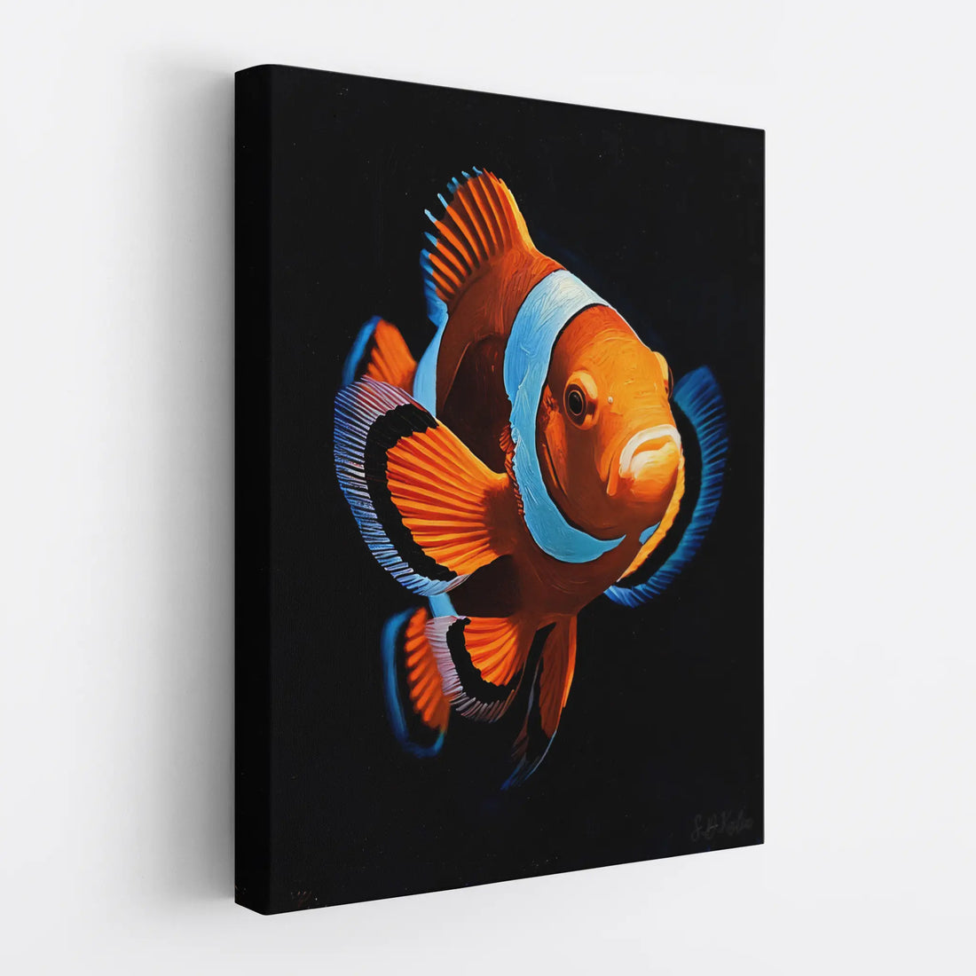 Orange And Blue Tropical Clownfish Giclée Print 451016 Visual Wall Art AR3:4V-AR4:5V Giclée Print