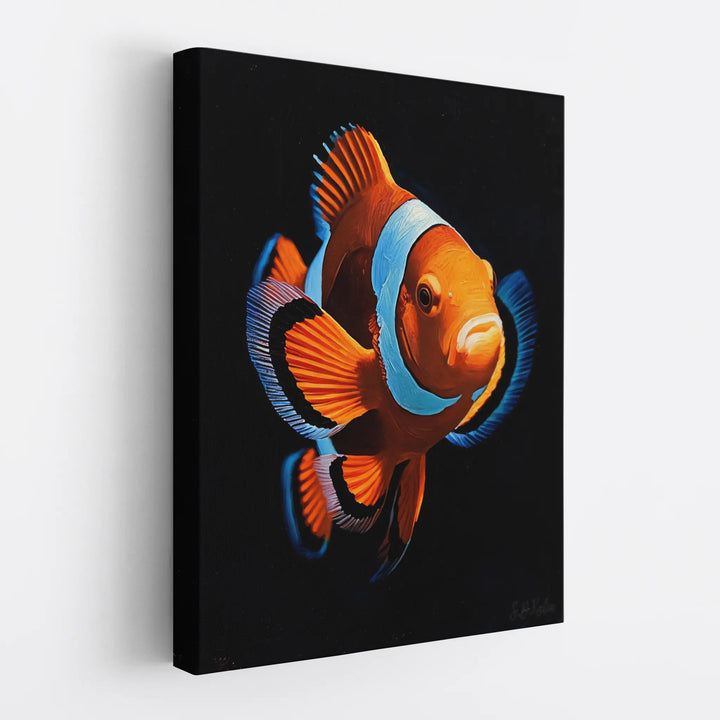 Orange And Blue Tropical Clownfish Giclée Print 451016 Visual Wall Art AR3:4V-AR4:5V Giclée Print