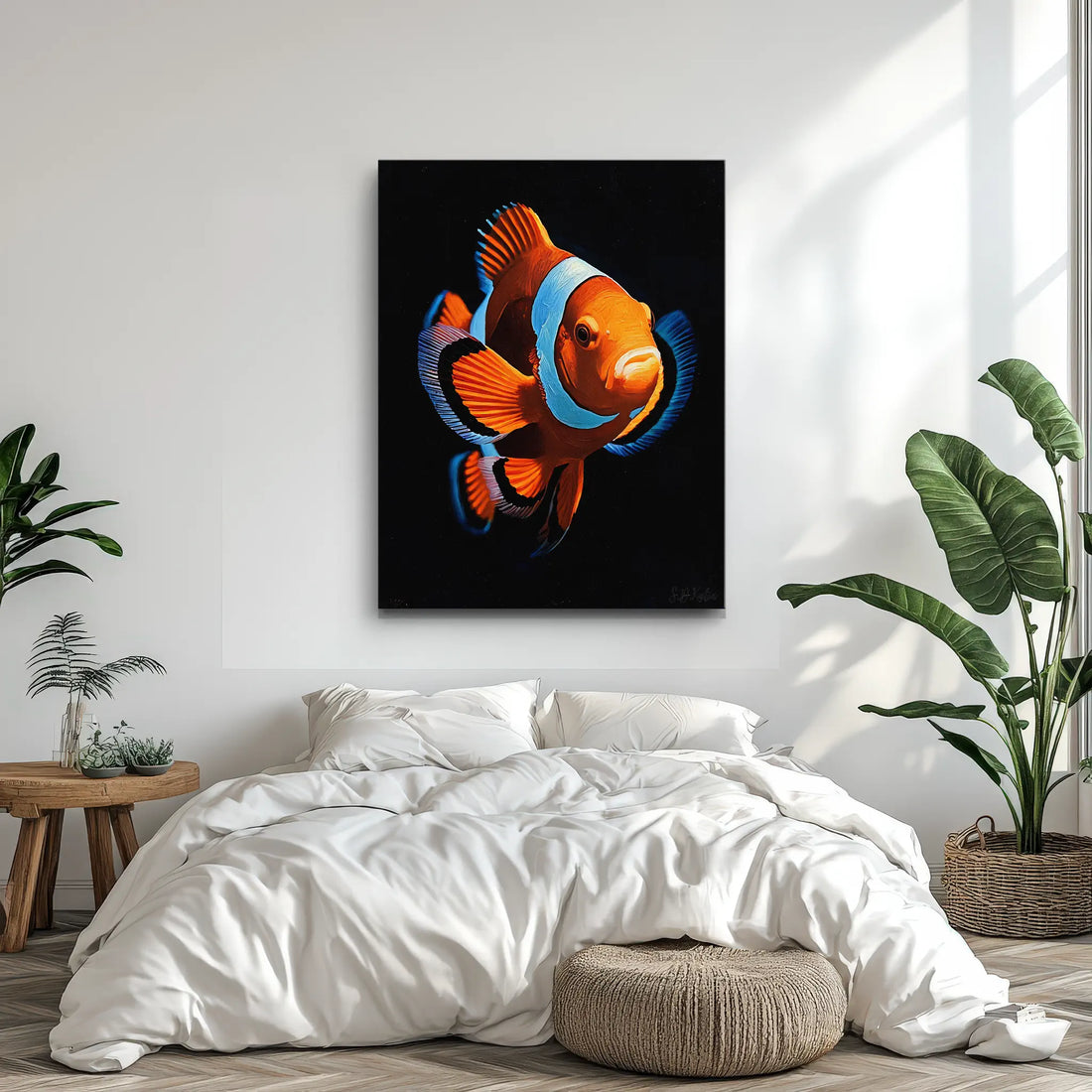 Orange And Blue Tropical Clownfish Giclée Print 451016 Visual Wall Art AR3:4V-AR4:5V Giclée Print