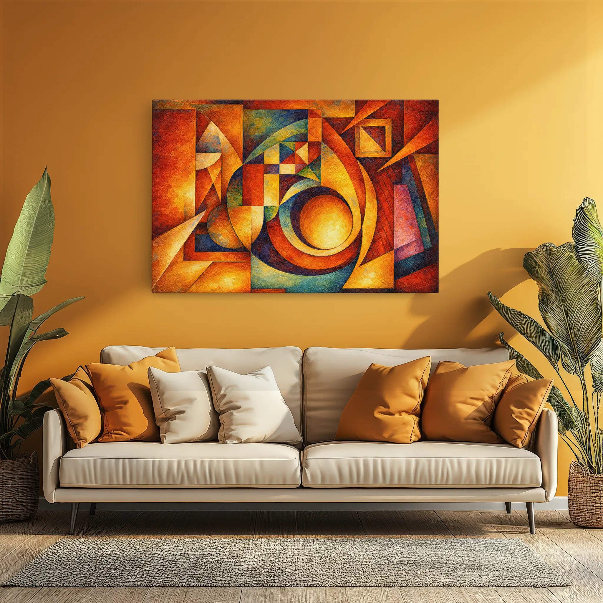 Orbit and Angle Bold Modern Abstract Giclée Print 329025 Visual Wall Art AR3:2H Giclée Print
