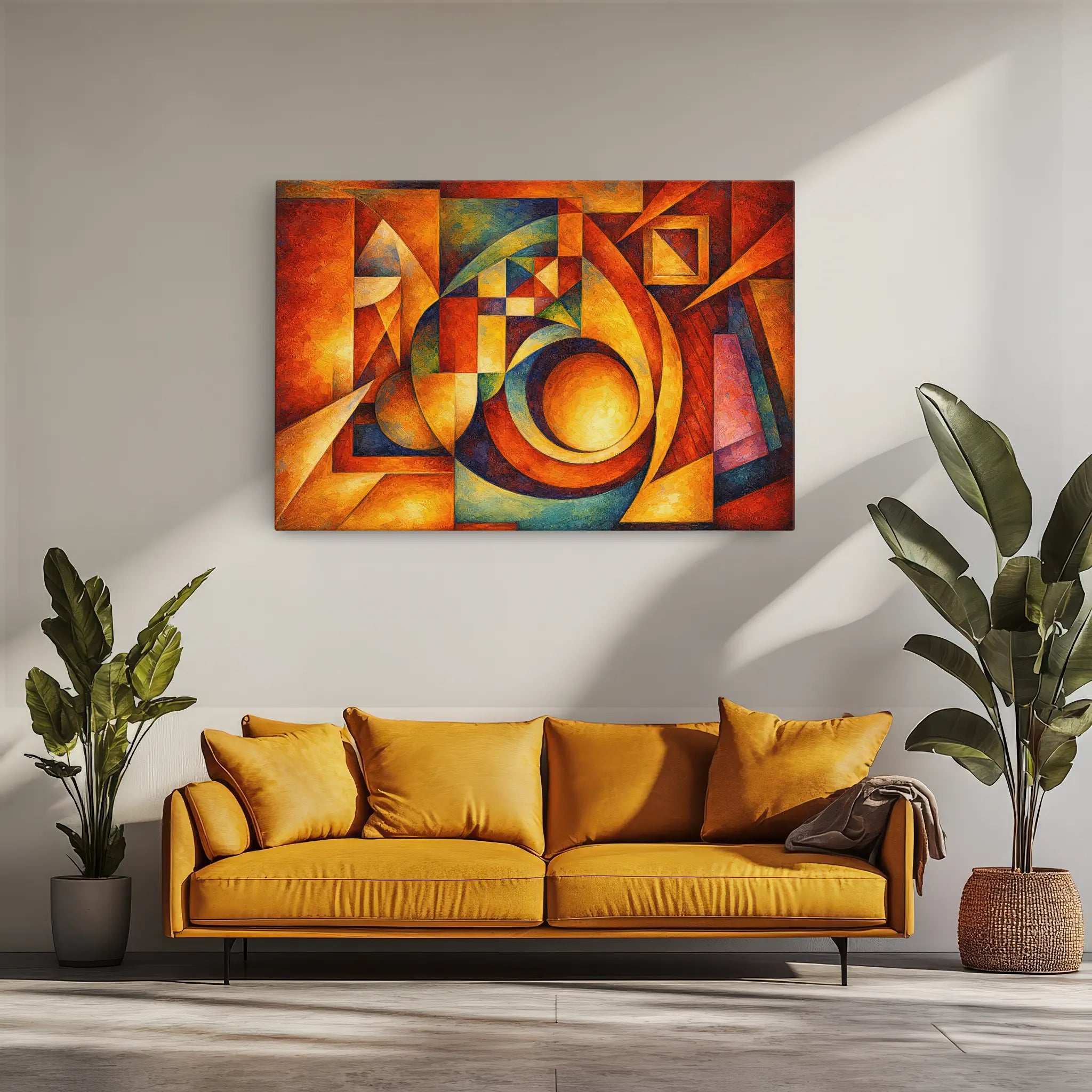 Orbit and Angle Bold Modern Abstract Giclée Print 329025 Visual Wall Art AR3:2H Giclée Print