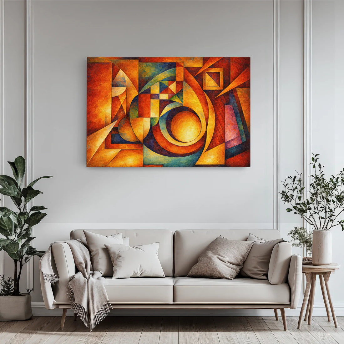 Orbit and Angle Bold Modern Abstract Giclée Print 329025 Visual Wall Art AR3:2H Giclée Print