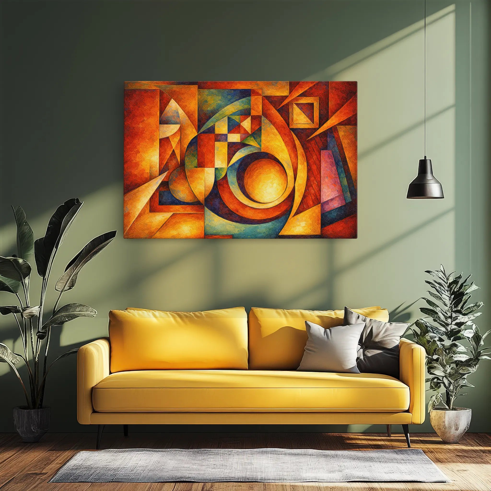 Orbit and Angle Bold Modern Abstract Giclée Print 329025 Visual Wall Art AR3:2H Giclée Print
