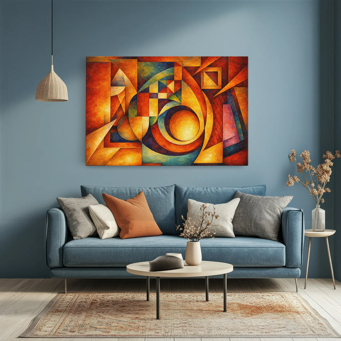 Orbit and Angle Bold Modern Abstract Giclée Print 329025 Visual Wall Art AR3:2H Giclée Print
