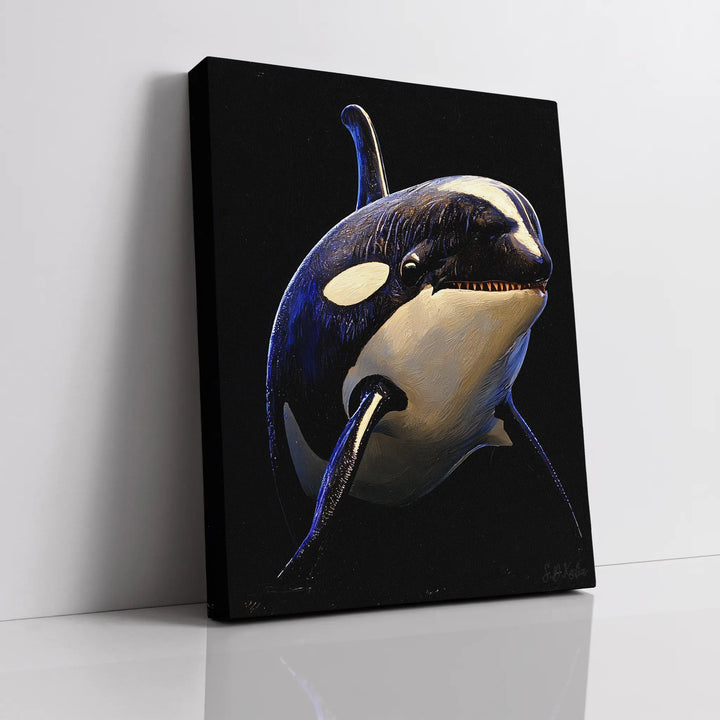 Orca Killer Whale Monochrome Giclée Print 451017 Visual Wall Art AR3:4V-AR4:5V Giclée Print