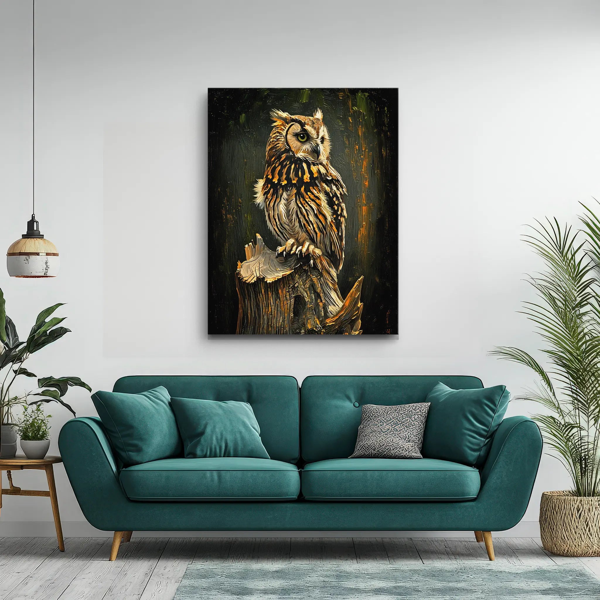 Owl Tree Stump Giclée Print 454634 Visual Wall Art AR3:4V-AR4:5V Giclée Print