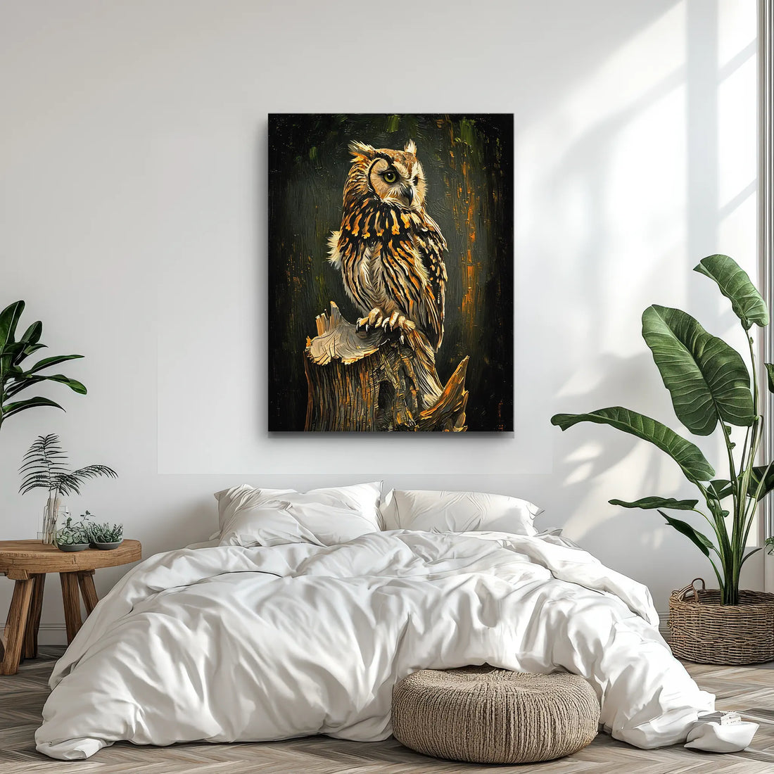 Owl Tree Stump Giclée Print 454634 Visual Wall Art AR3:4V-AR4:5V Giclée Print