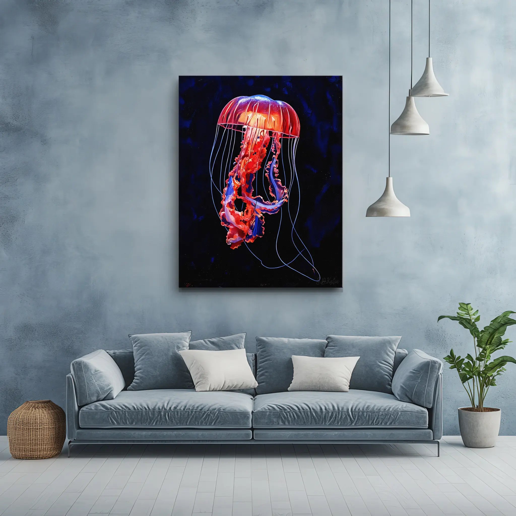 Pacific Sea Nettle Giclée Print 451018 Visual Wall Art AR3:4V-AR4:5V Giclée Print