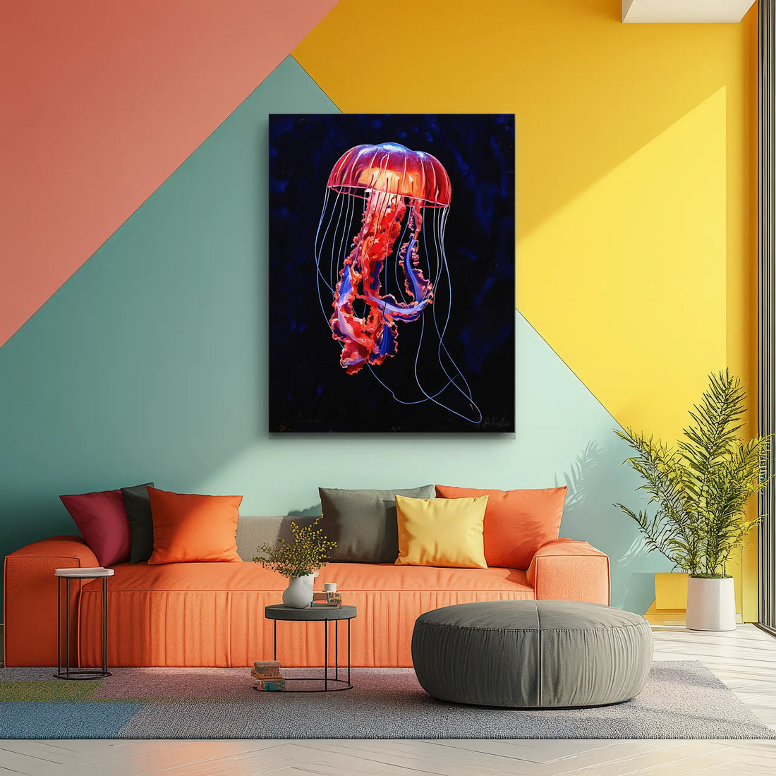 Pacific Sea Nettle Giclée Print 451018 Visual Wall Art AR3:4V-AR4:5V Giclée Print