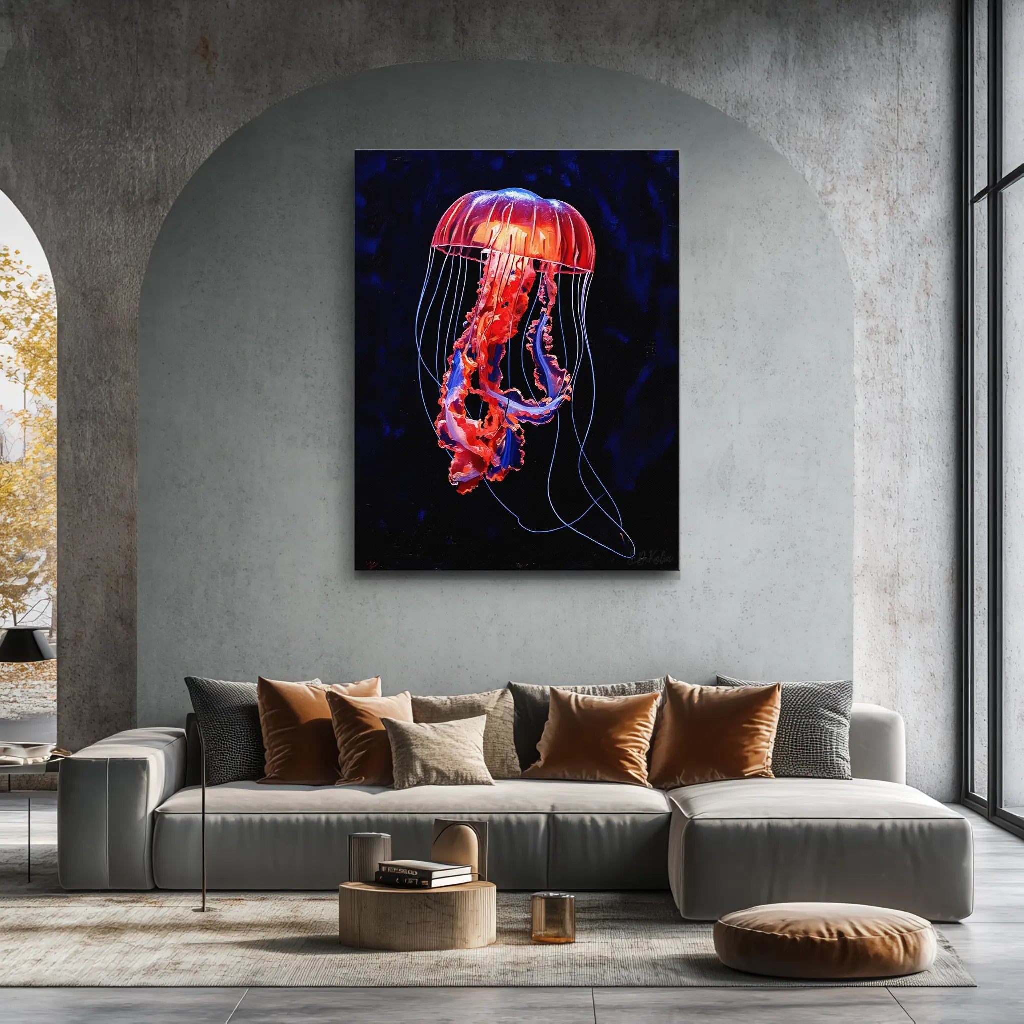 Pacific Sea Nettle Giclée Print 451018 Visual Wall Art AR3:4V-AR4:5V Giclée Print