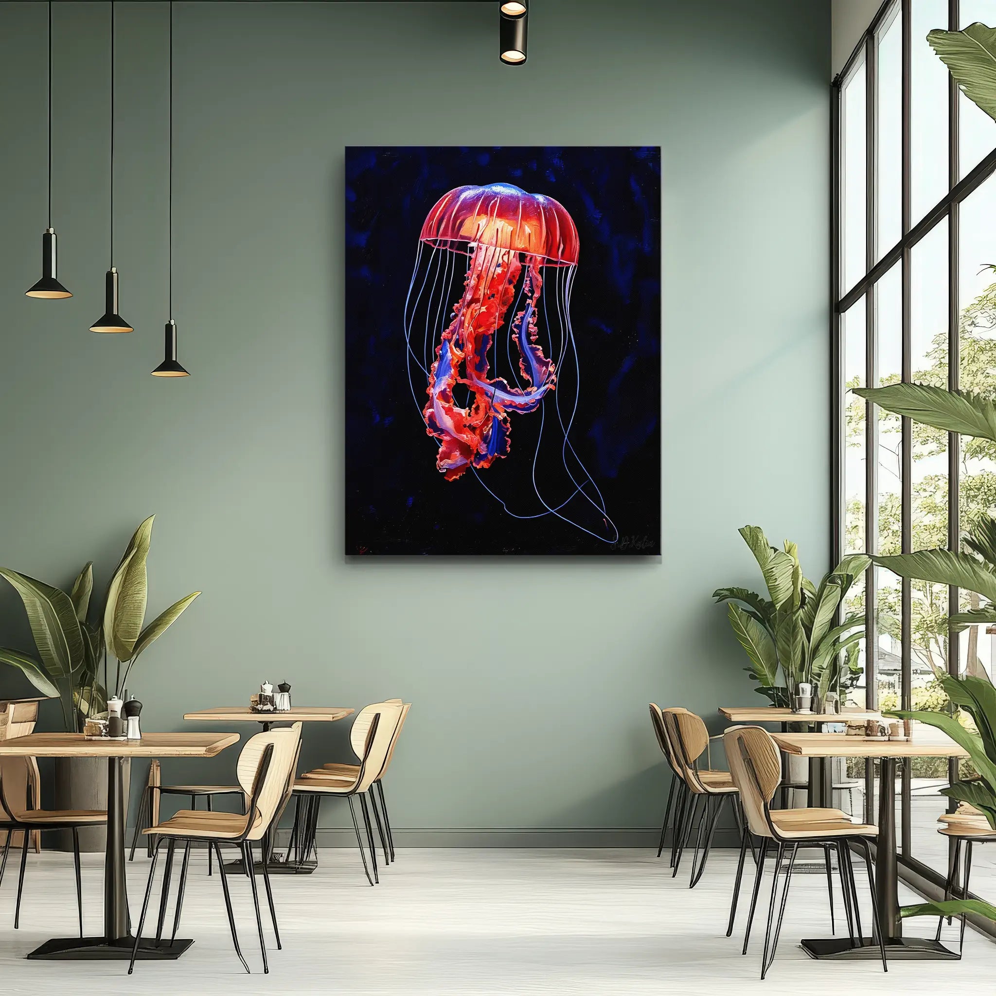 Pacific Sea Nettle Giclée Print 451018 Visual Wall Art AR3:4V-AR4:5V Giclée Print