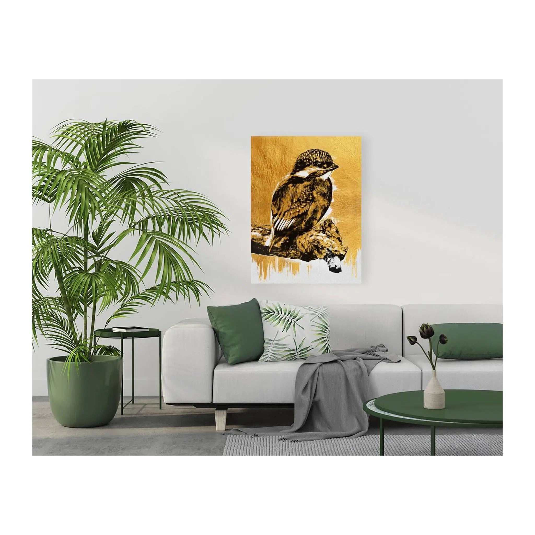 Painted Bunting Gold Giclée Print 34904 Visual Wall Art