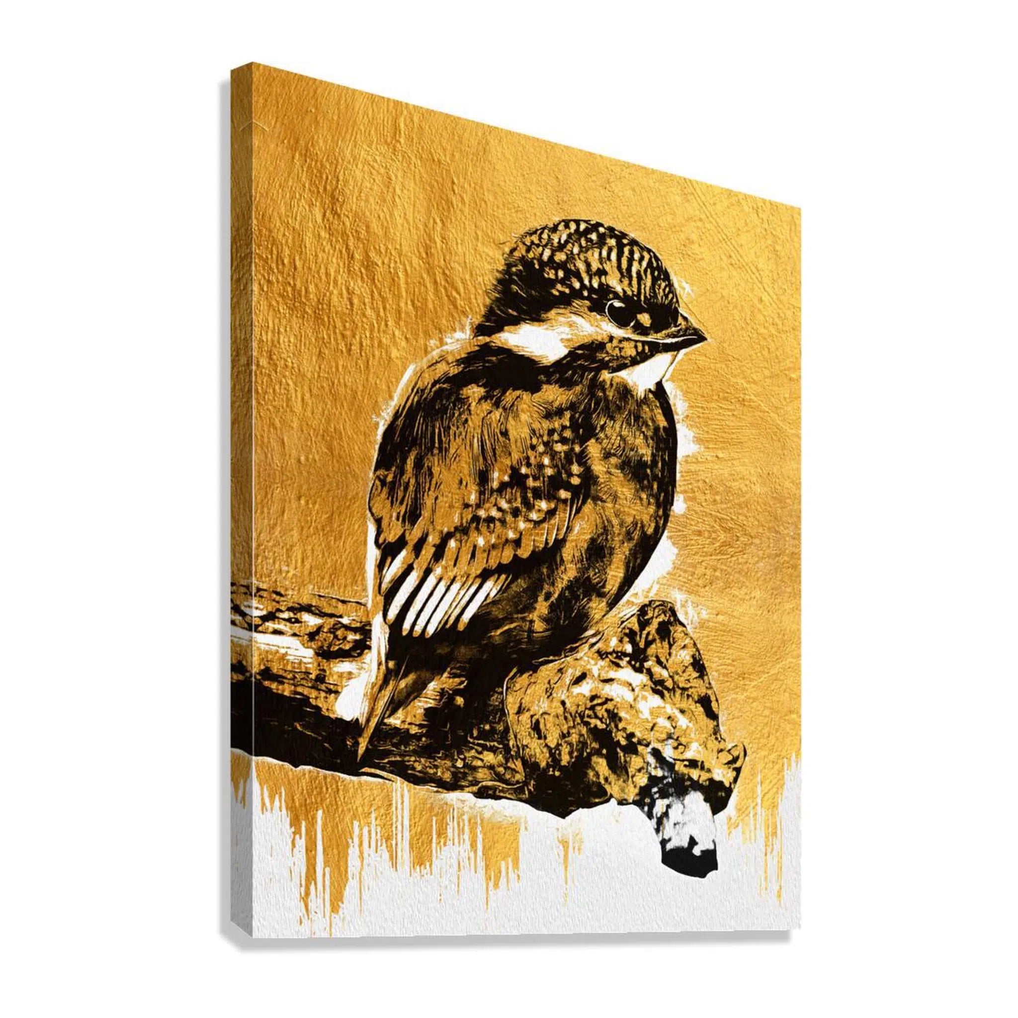 Painted Bunting Gold Giclée Print 34904 Giclée Stretched Canvas Print Visual Wall Art