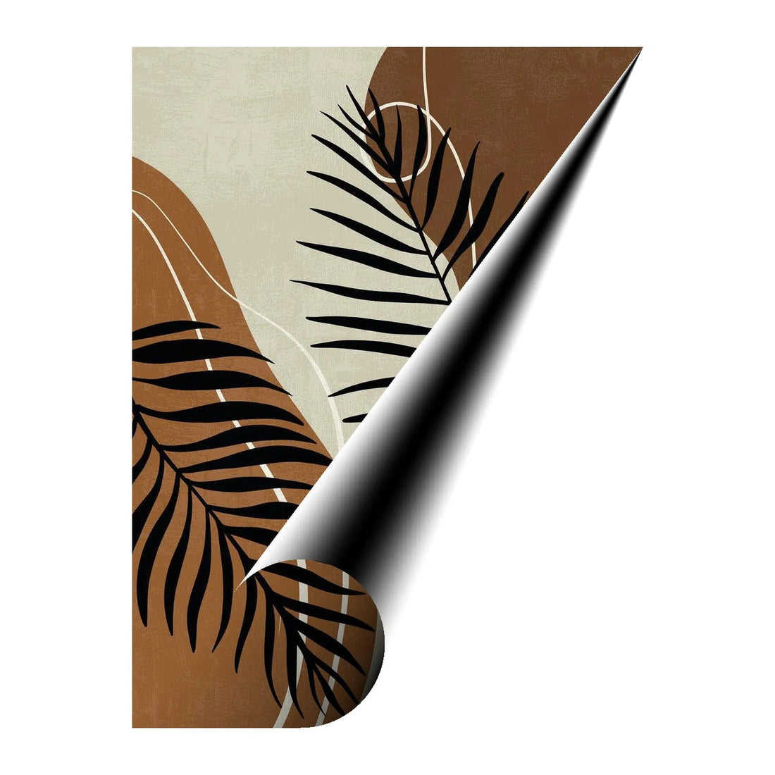 Palm Leaves Bohemian Giclée Print 34217 Giclée Rolled Canvas Print Visual Wall Art