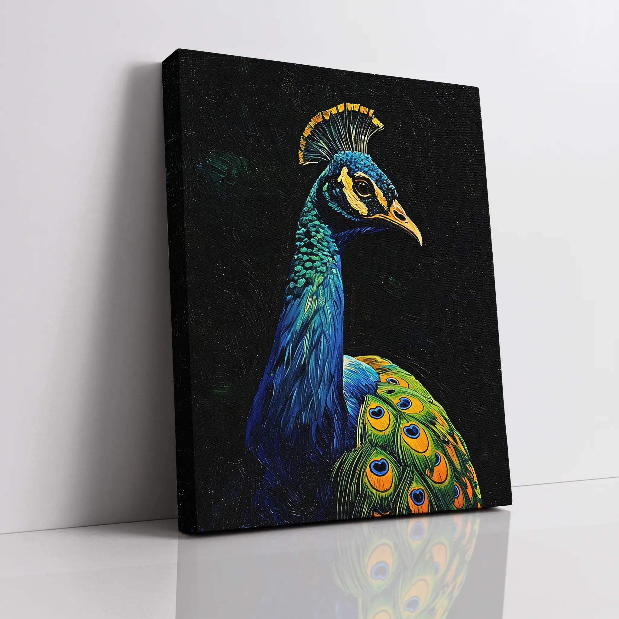 Peacock Elegance Giclée Print 454636 Visual Wall Art AR3:4V-AR4:5V Giclée Print