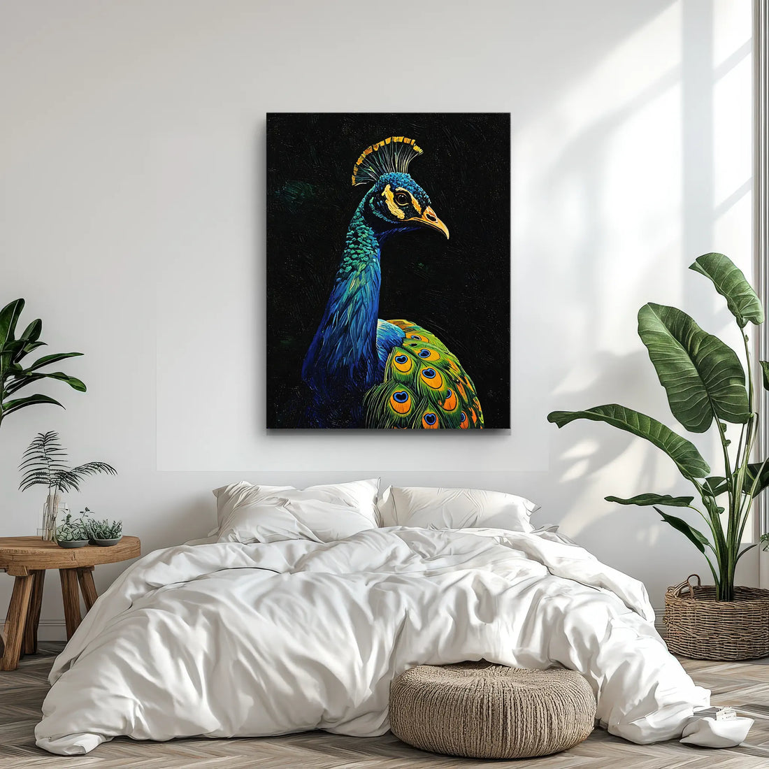 Peacock Elegance Giclée Print 454636 Visual Wall Art AR3:4V-AR4:5V Giclée Print