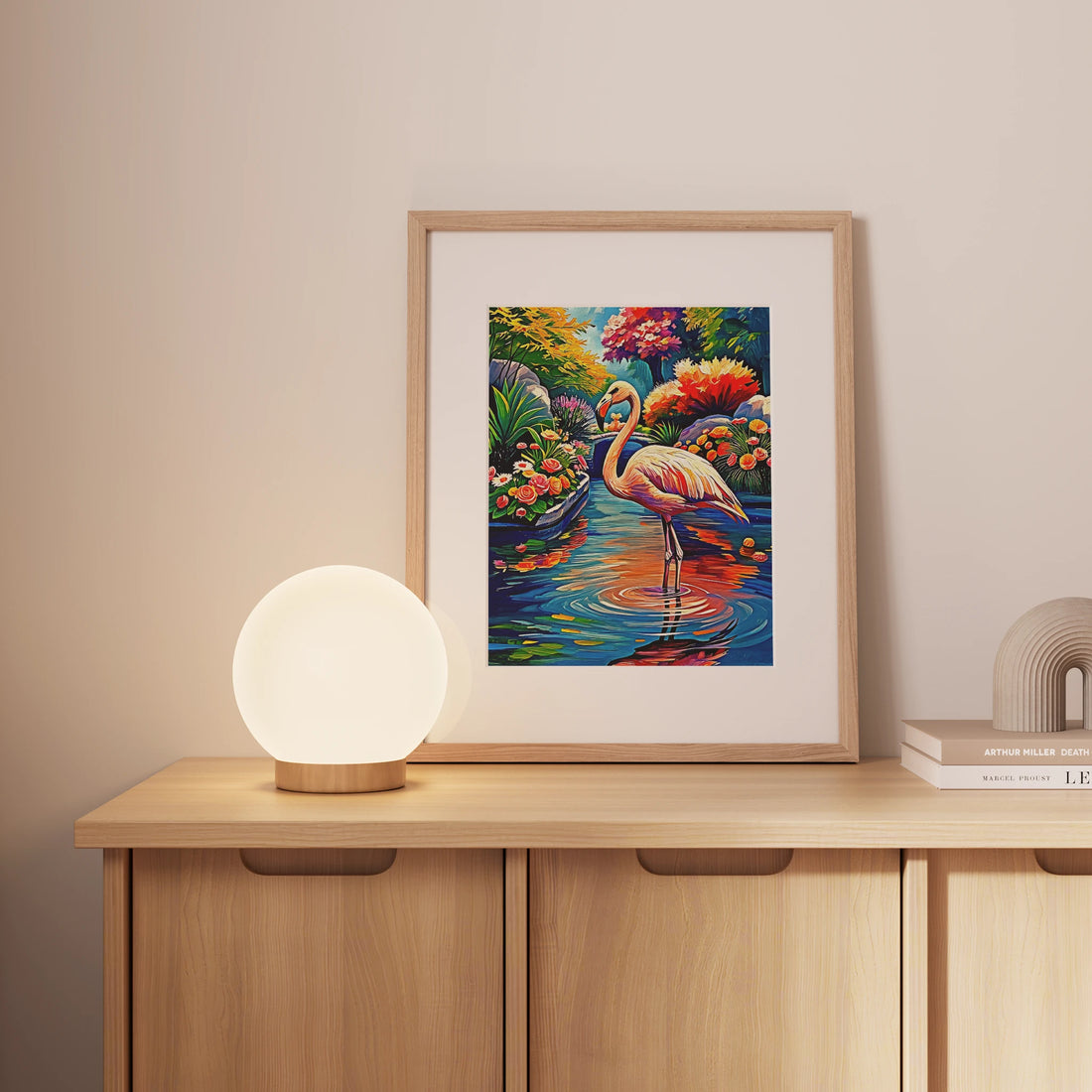 Phoenicopterus-Chilean Flamingo Chile-Framed Paper Print-452215 Visual Wall Art Framed Print