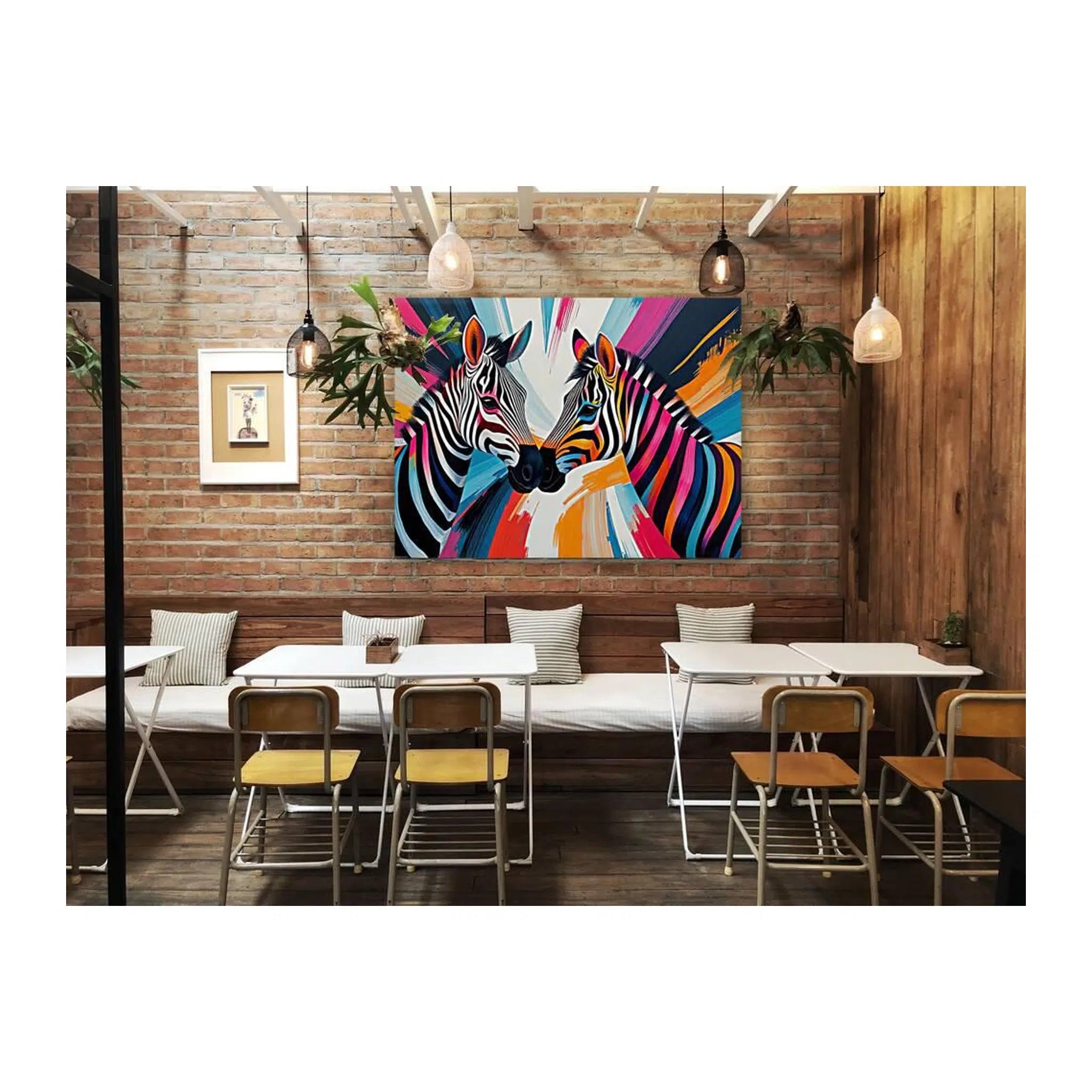 Playful Zebras Giclée Print 43143 Visual Wall Art