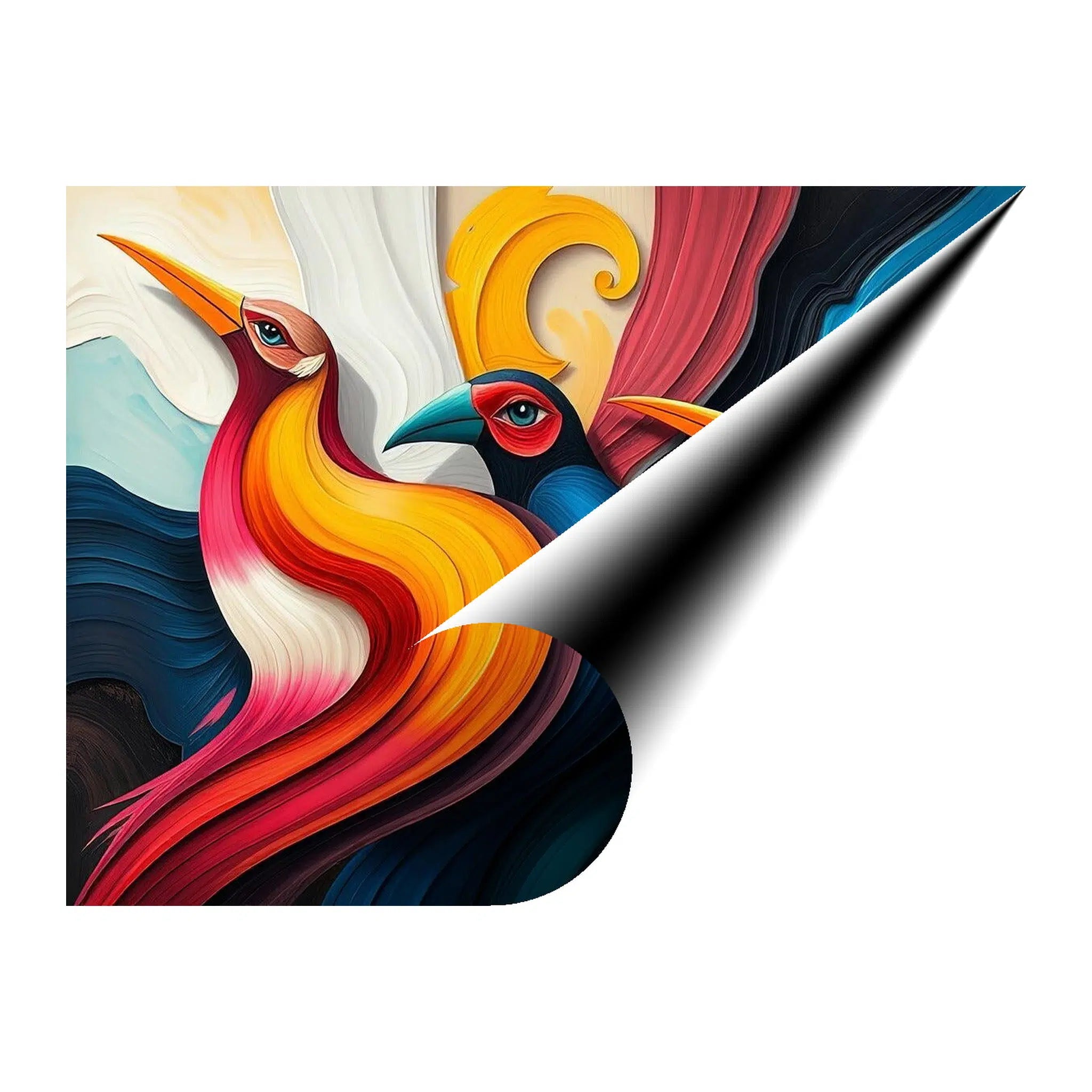 Pointed Beaks Birds Giclée Print 43705 Giclée Fine Art Matte Paper Print Visual Wall Art