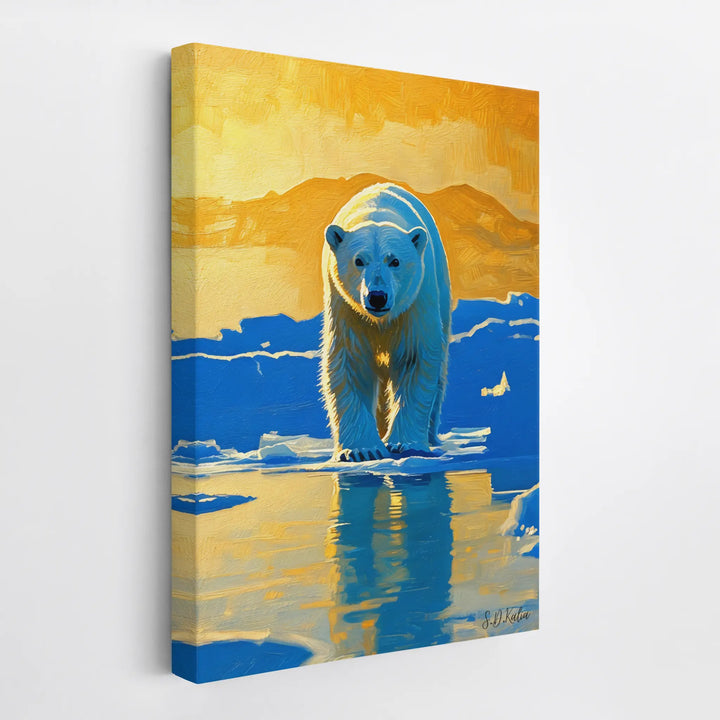 Polar Bear at Sunset Giclée Print 231035 Visual Wall Art AR2:3V Giclée Print