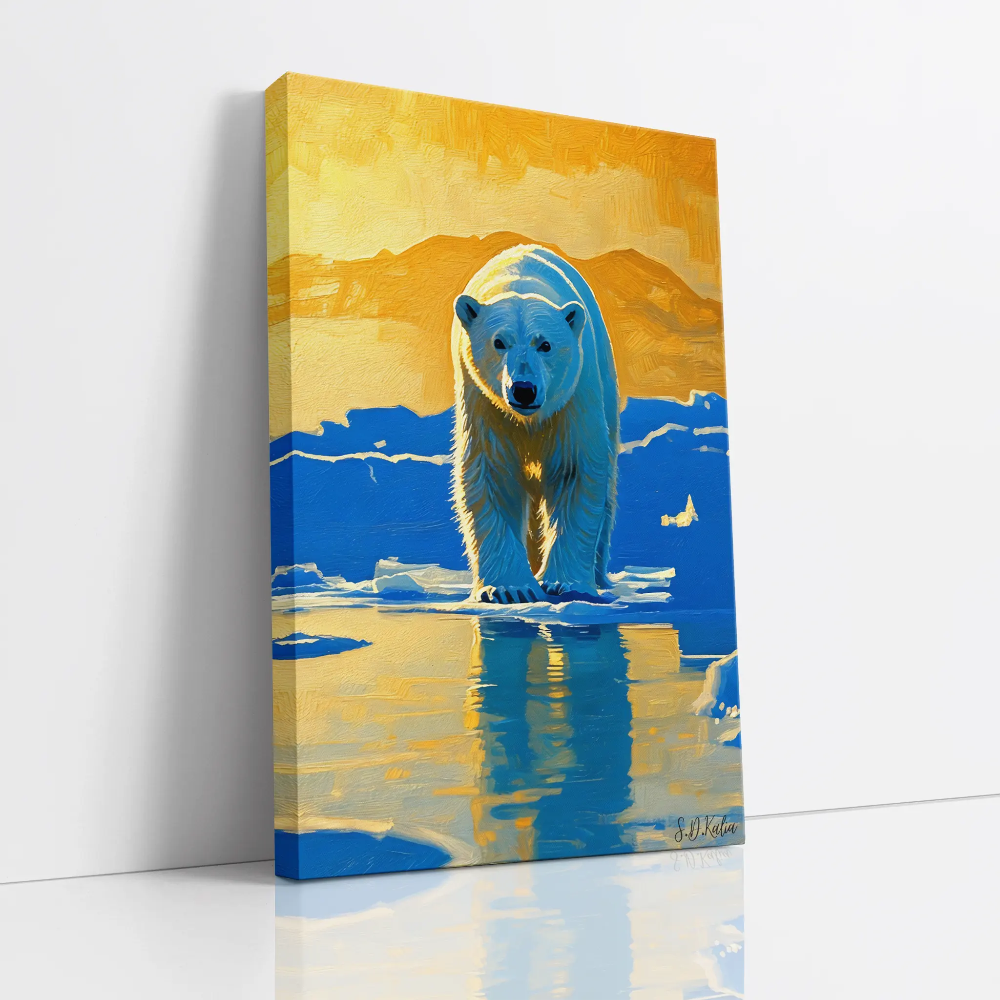 Polar Bear at Sunset Giclée Print 231035 Visual Wall Art AR2:3V Giclée Print
