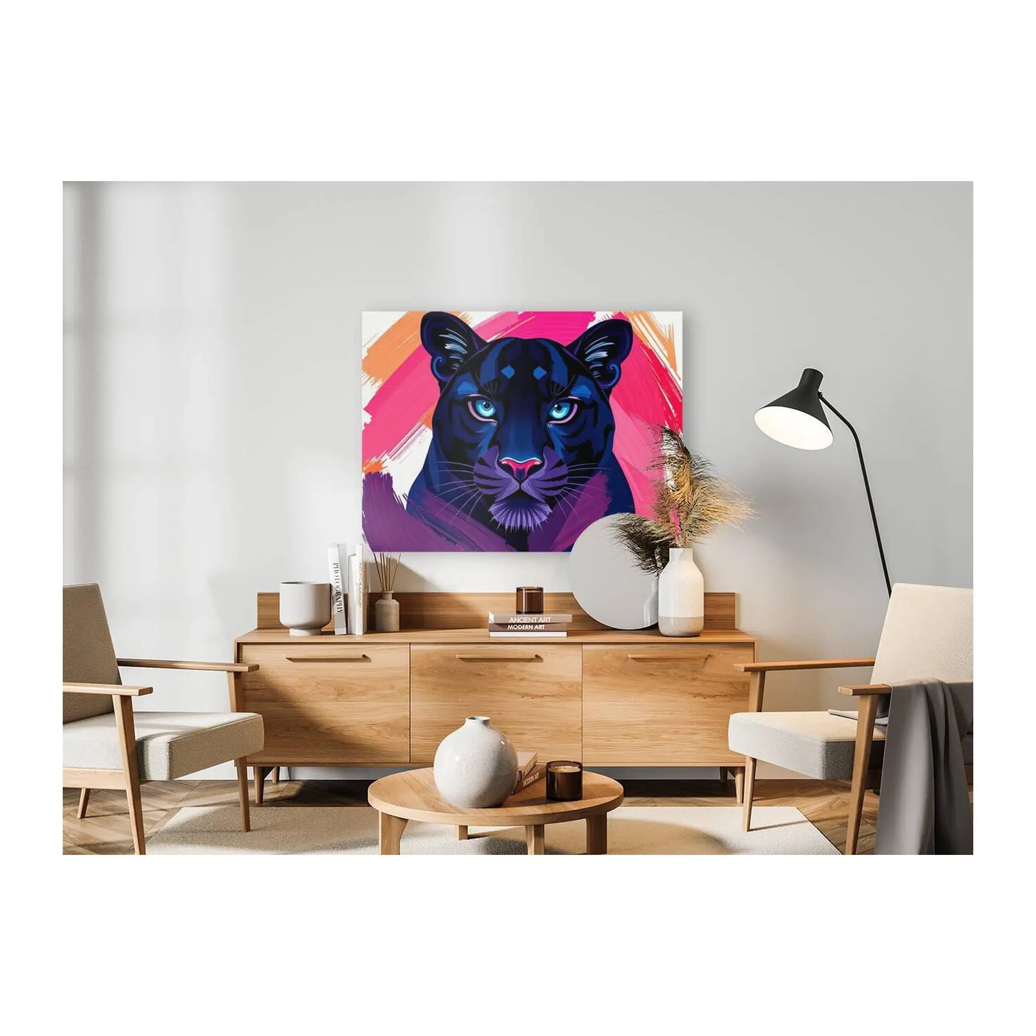 Portrait Of Black Panther Giclée Print 43101 Visual Wall Art