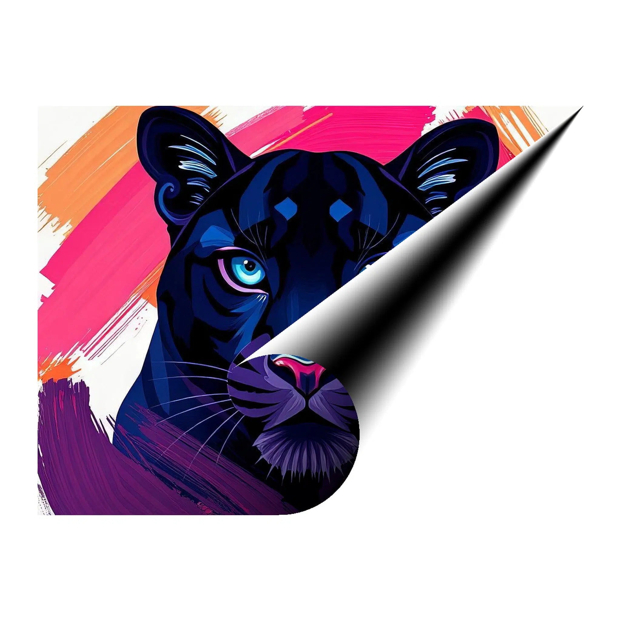 Portrait Of Black Panther Giclée Print 43101 Giclée Rolled Canvas Print Visual Wall Art