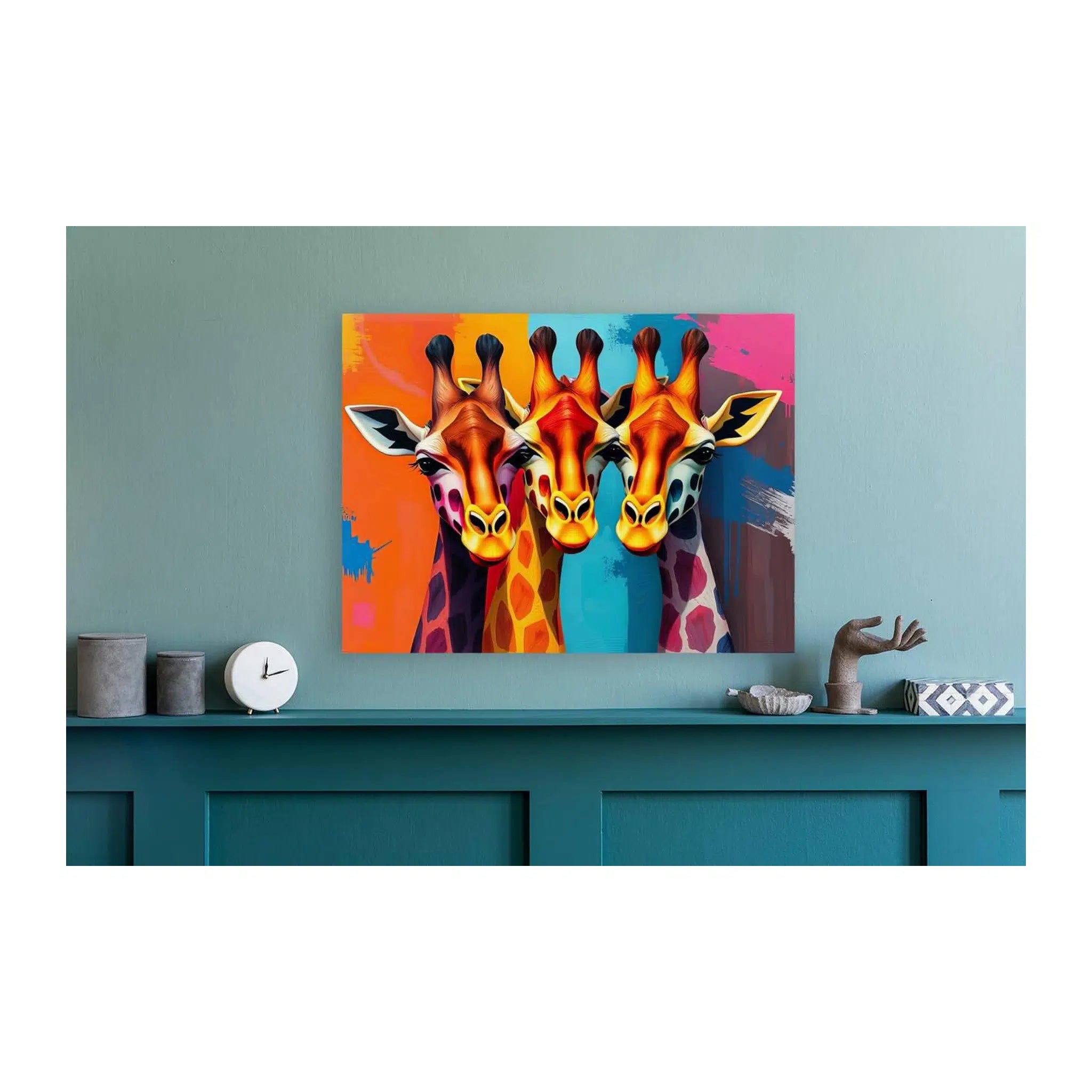 Portrait Of Giraffes Giclée Print 43113 Visual Wall Art