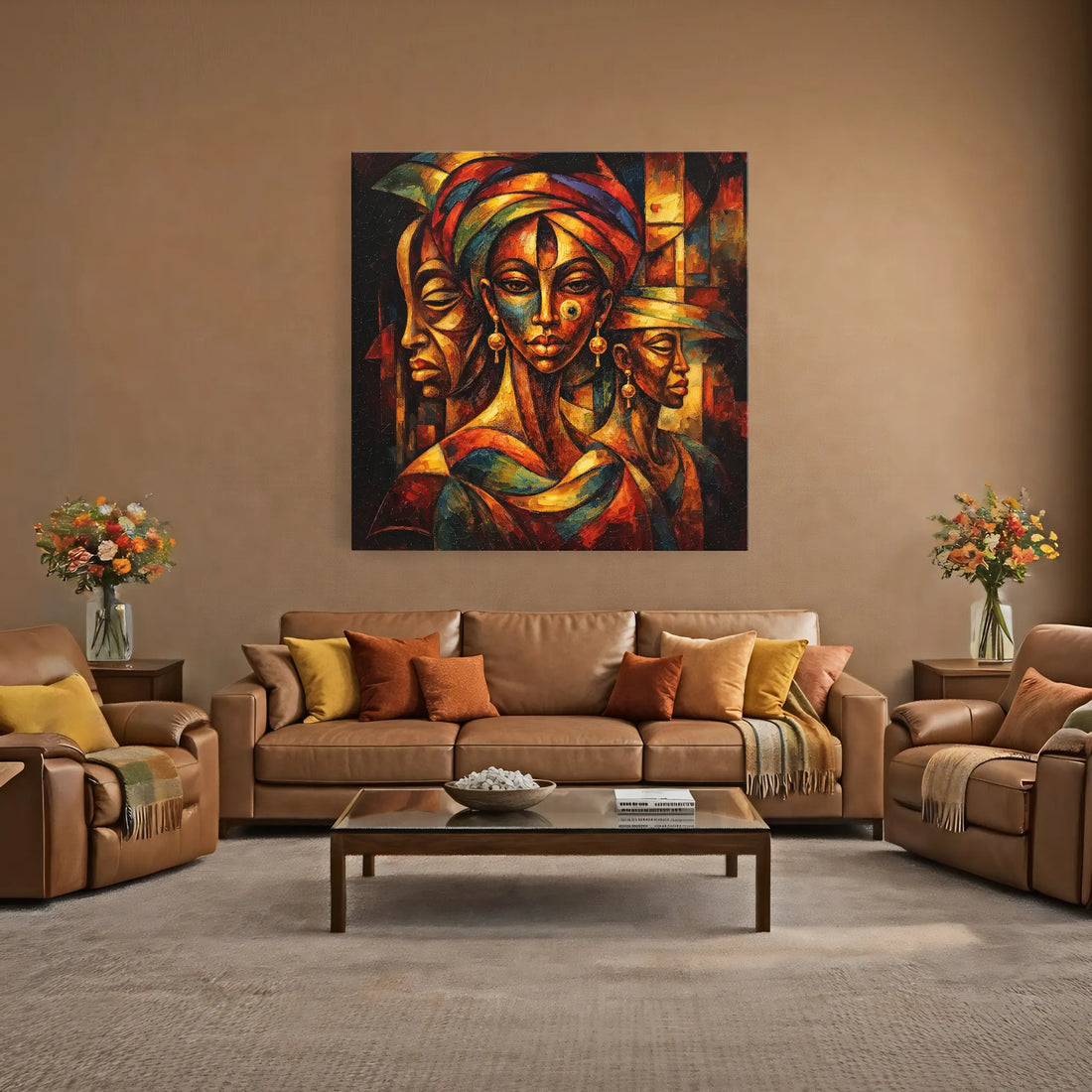 Portraits Woven in Firelight Giclée Print 119015 Visual Wall Art AR1:1S Giclée Print