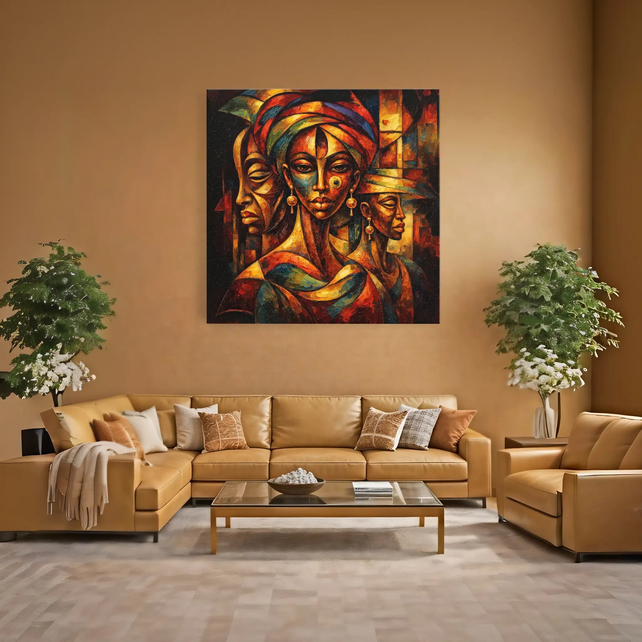 Portraits Woven in Firelight Giclée Print 119015 Visual Wall Art AR1:1S Giclée Print