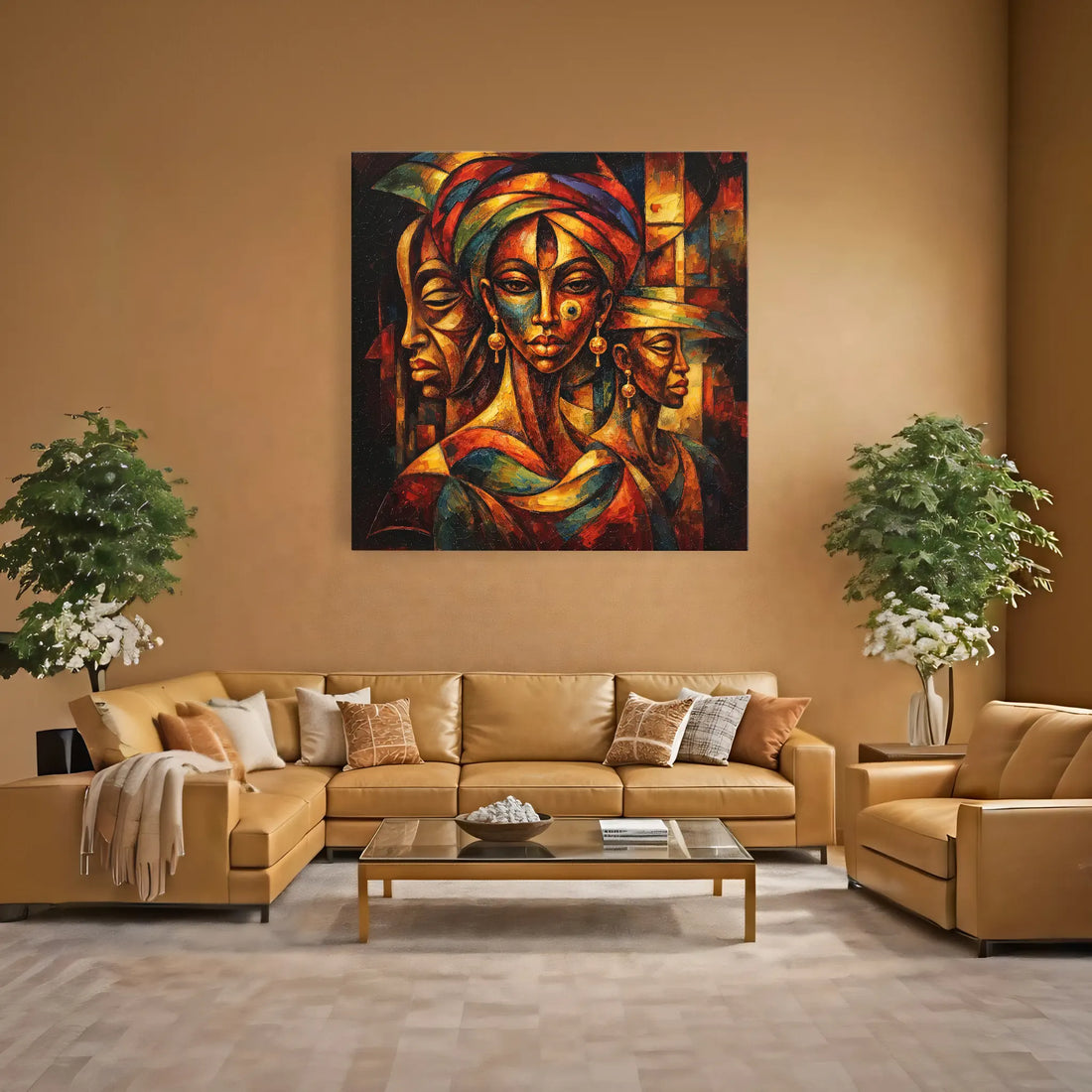 Portraits Woven in Firelight Giclée Print 119015 Visual Wall Art AR1:1S Giclée Print