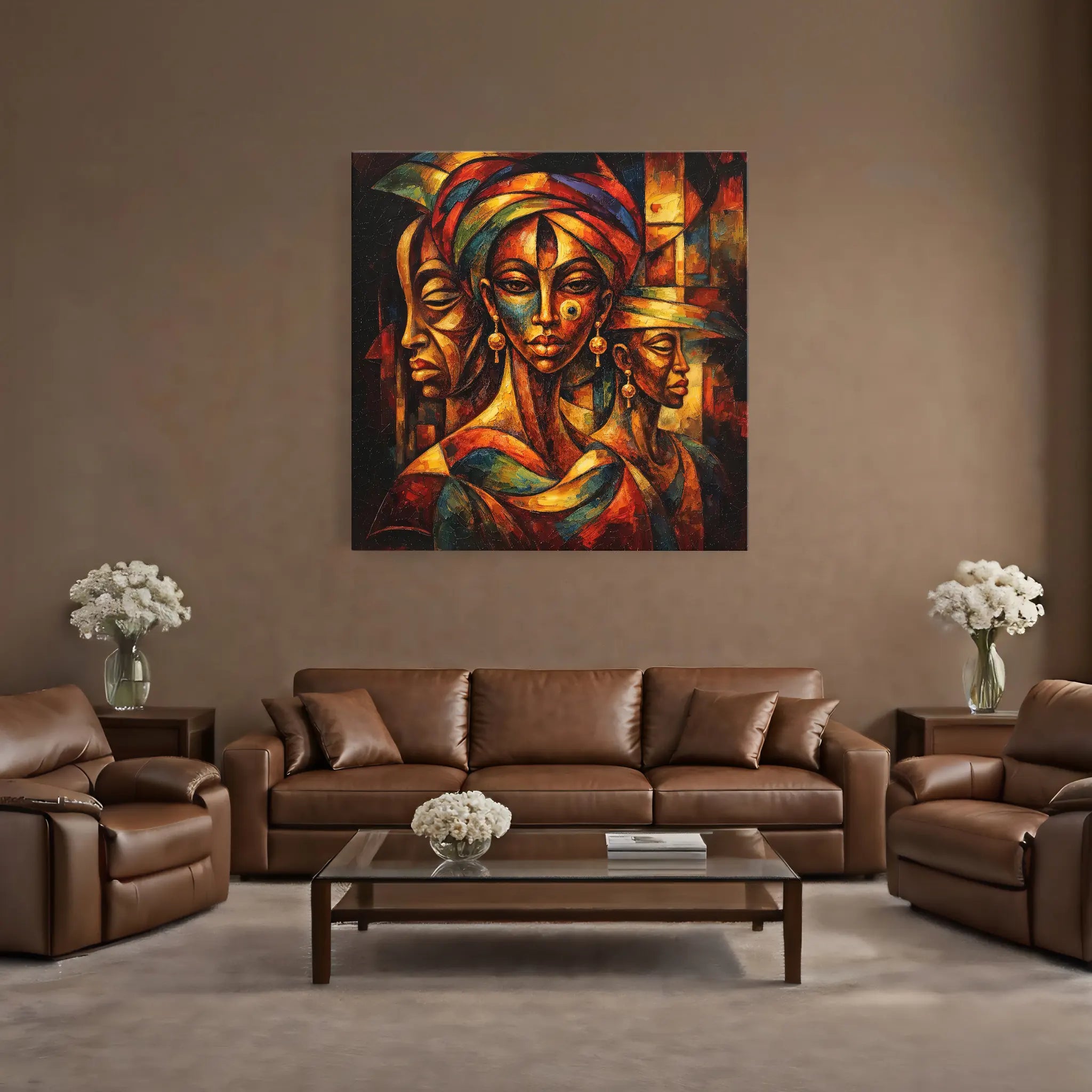 Portraits Woven in Firelight Giclée Print 119015 Visual Wall Art AR1:1S Giclée Print