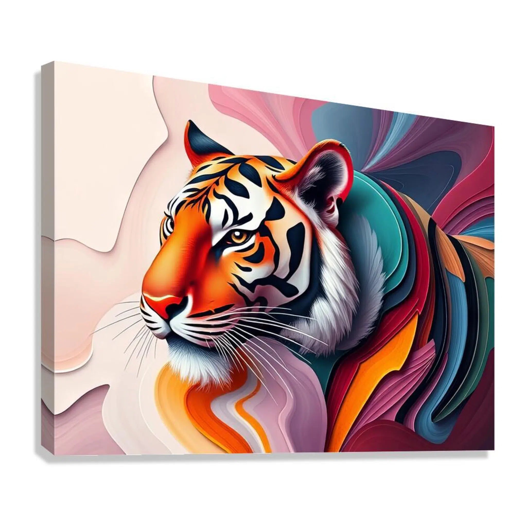 Power And Strength Tiger Giclée Print 43132 Giclée Stretched Canvas Print Visual Wall Art