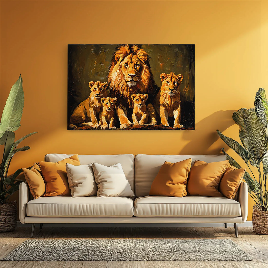 Pride Portrait at Dusk Lions Giclée Print 321020 Visual Wall Art AR3:2H Giclée Print