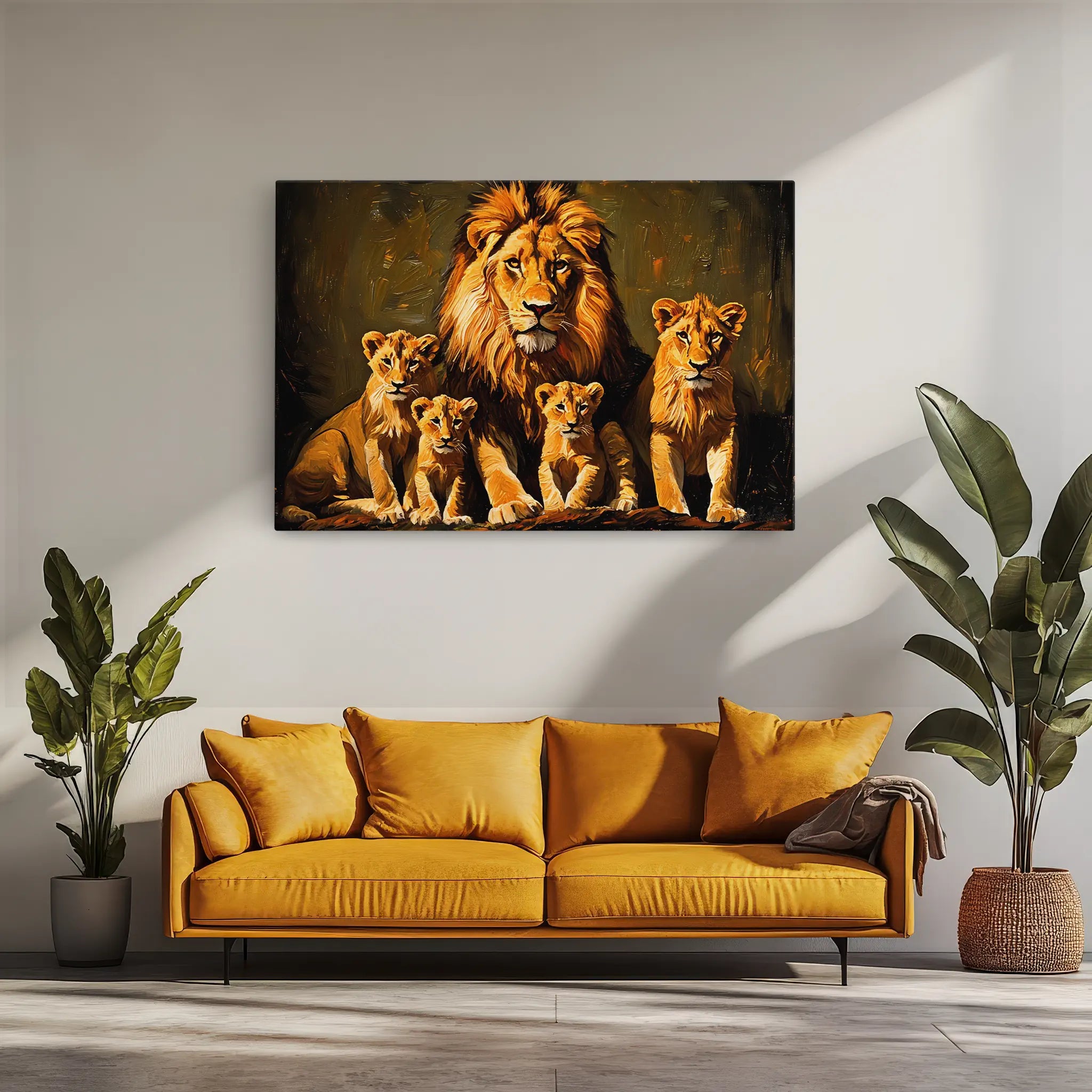 Pride Portrait at Dusk Lions Giclée Print 321020 Visual Wall Art AR3:2H Giclée Print