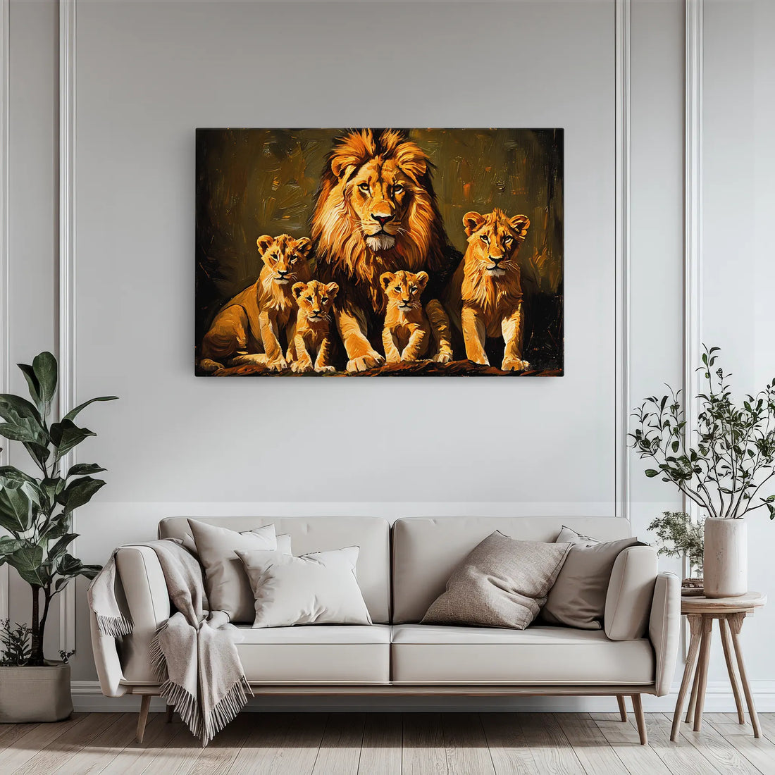 Pride Portrait at Dusk Lions Giclée Print 321020 Visual Wall Art AR3:2H Giclée Print