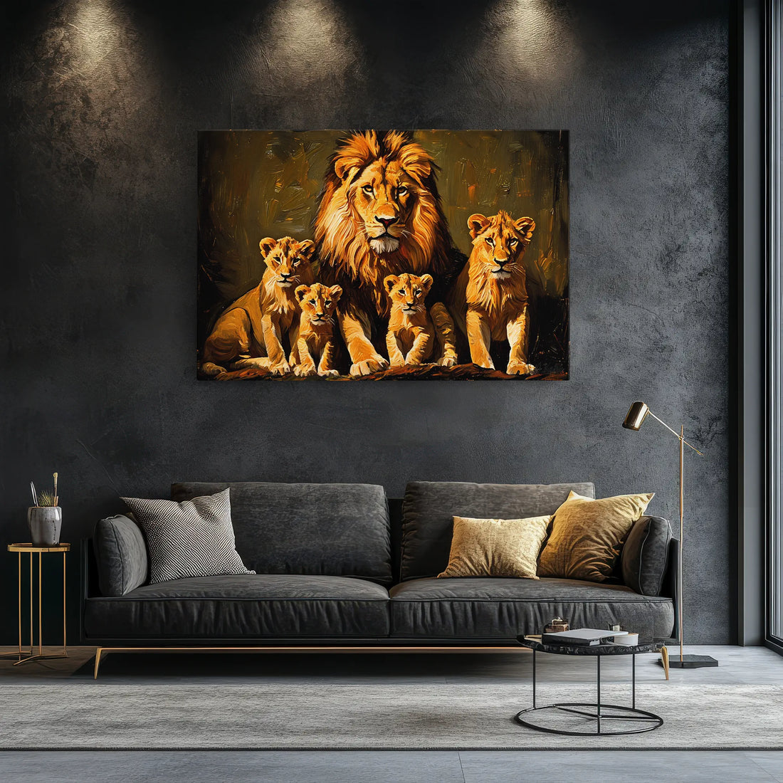 Pride Portrait at Dusk Lions Giclée Print 321020 Visual Wall Art AR3:2H Giclée Print