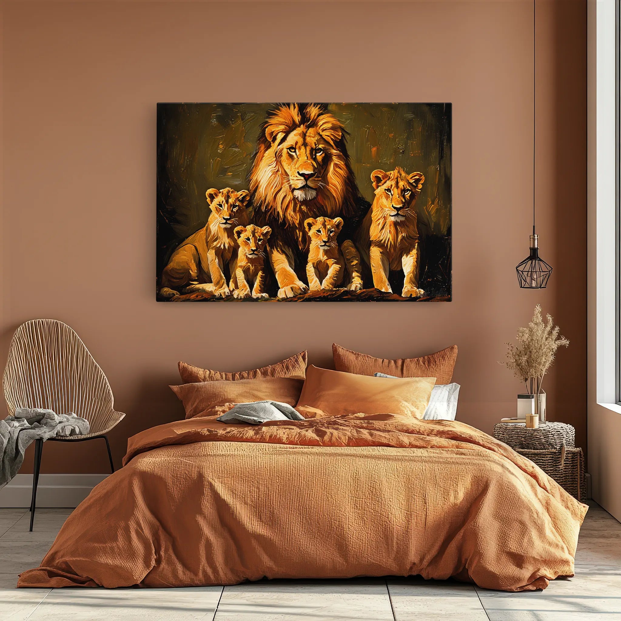 Pride Portrait at Dusk Lions Giclée Print 321020 Visual Wall Art AR3:2H Giclée Print