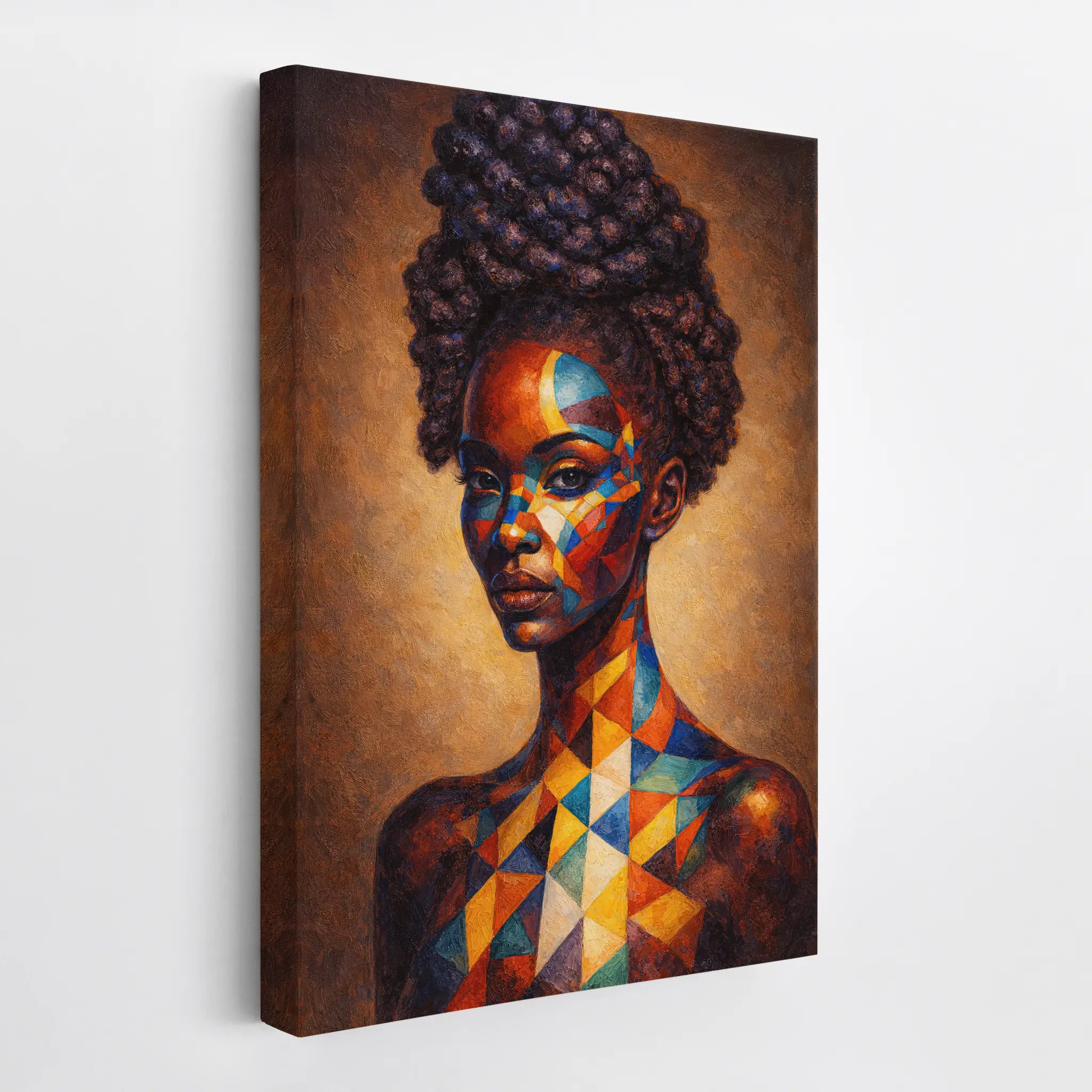 Prism Painted Muse in Bold Geometry Giclée Print 235012 Visual Wall Art AR2:3V Giclée Print