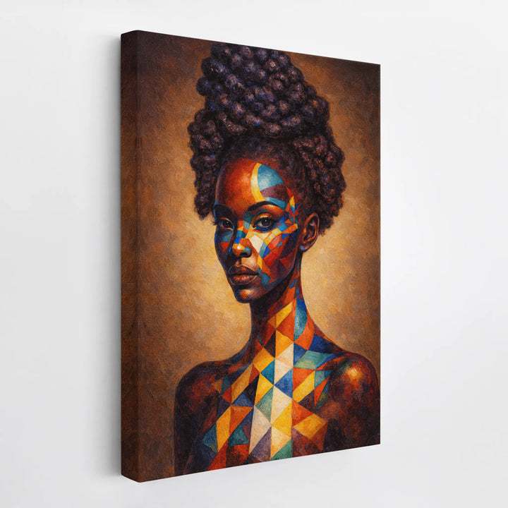 Prism Painted Muse in Bold Geometry Giclée Print 235012 Visual Wall Art AR2:3V Giclée Print